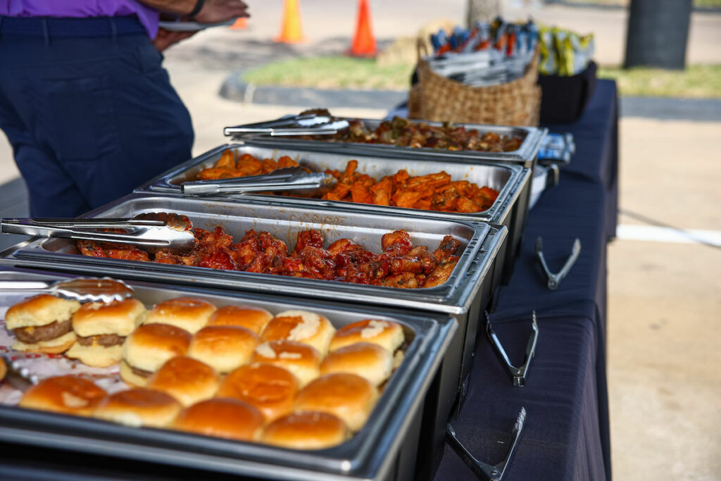DALLAS, TX - March 27: North Texas Built chapter holds their Texas Rangers Opening Day event at Globe Life Field on March 27, Dallas, Texas. (Photo by Aric Becker)