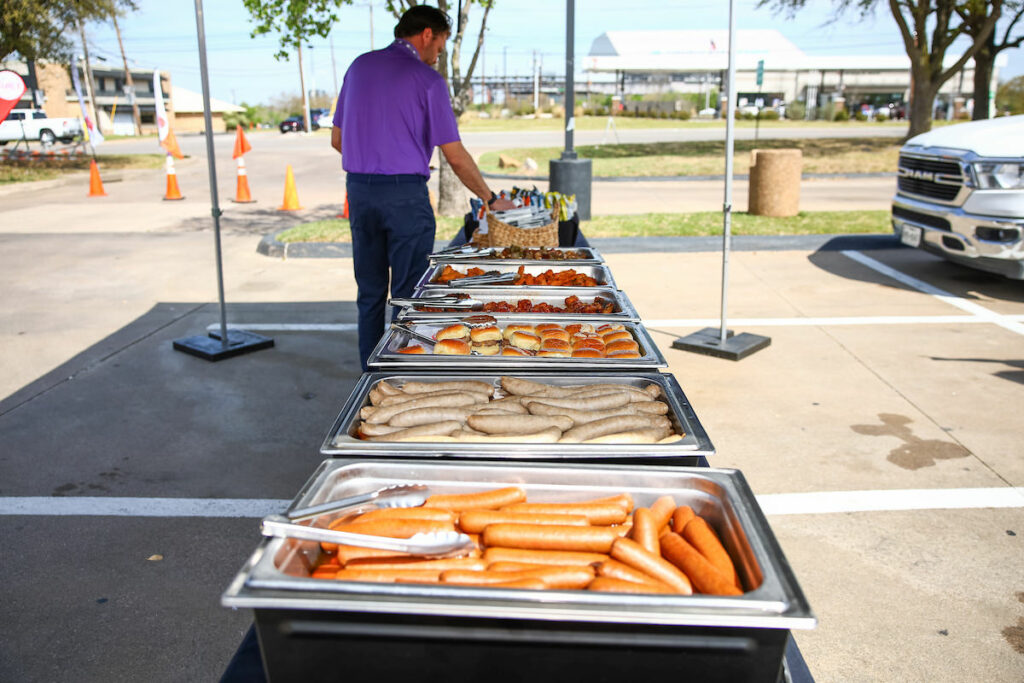 DALLAS, TX - March 27: North Texas Built chapter holds their Texas Rangers Opening Day event at Globe Life Field on March 27, Dallas, Texas. (Photo by Aric Becker)