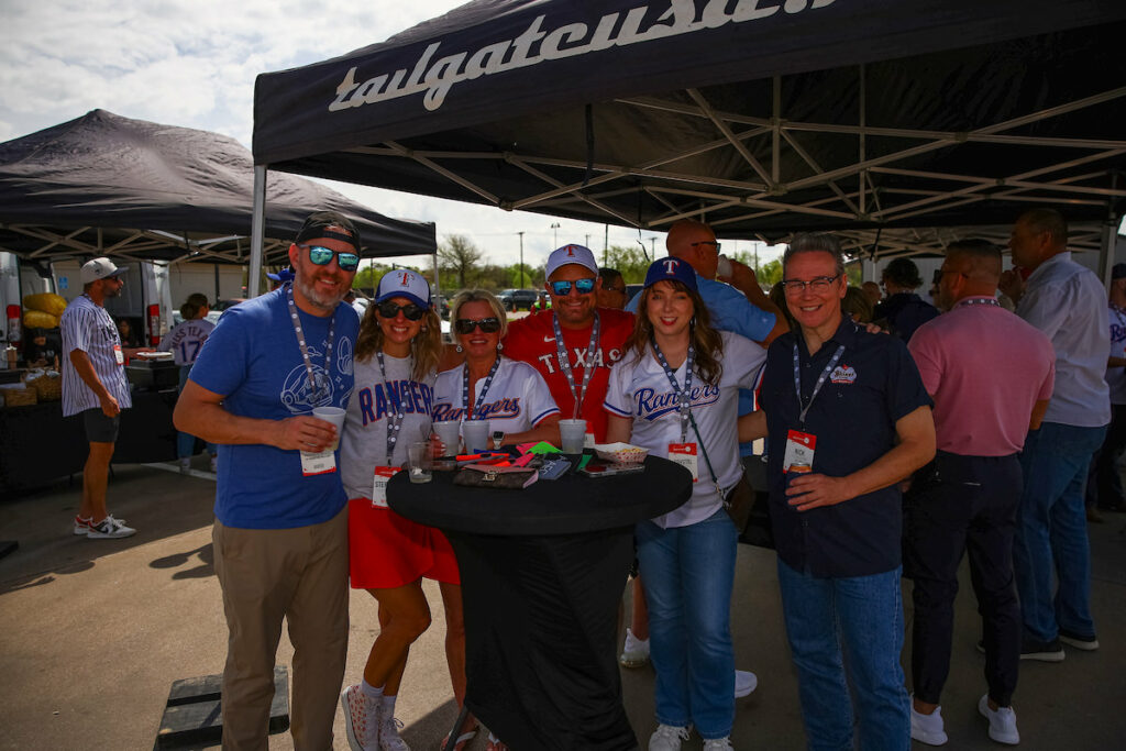 DALLAS, TX - March 27: North Texas Built chapter holds their Texas Rangers Opening Day event at Globe Life Field on March 27, Dallas, Texas. (Photo by Aric Becker)