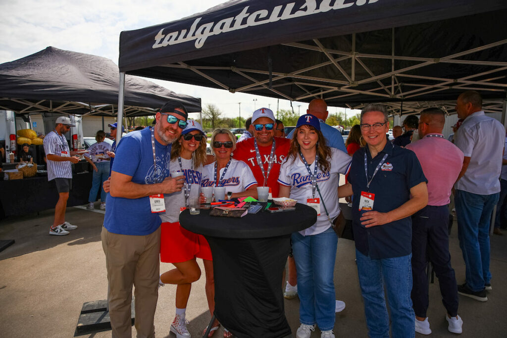 DALLAS, TX - March 27: North Texas Built chapter holds their Texas Rangers Opening Day event at Globe Life Field on March 27, Dallas, Texas. (Photo by Aric Becker)