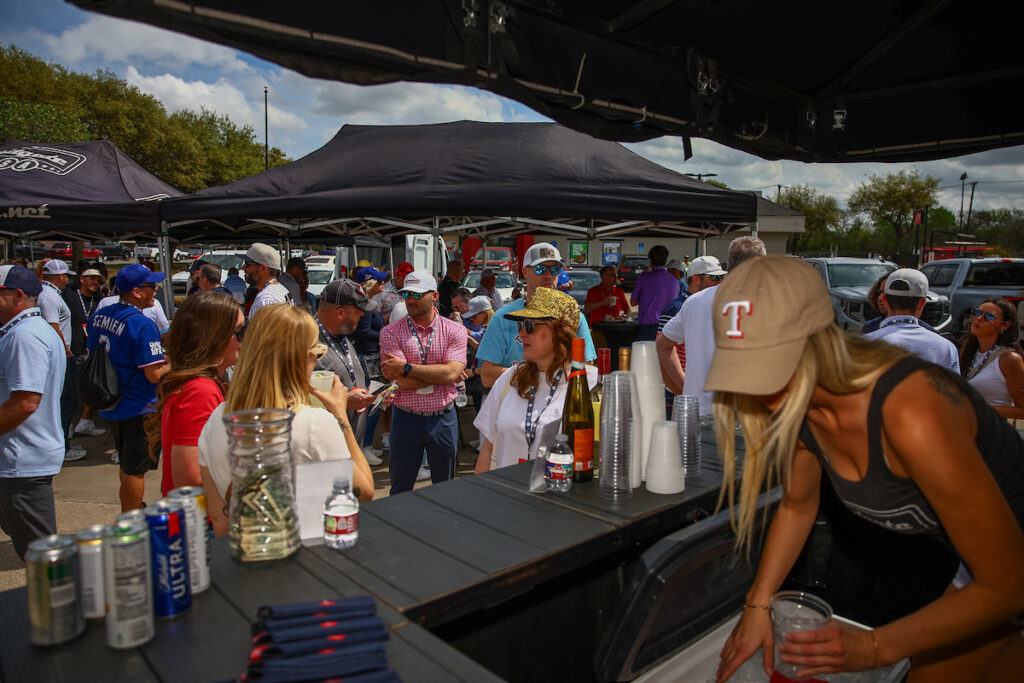 DALLAS, TX - March 27: North Texas Built chapter holds their Texas Rangers Opening Day event at Globe Life Field on March 27, Dallas, Texas. (Photo by Aric Becker)