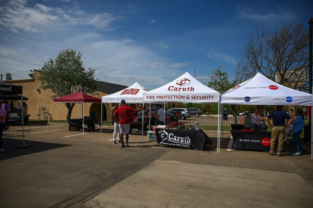 DALLAS, TX - March 27: North Texas Built chapter holds their Texas Rangers Opening Day event at Globe Life Field on March 27, Dallas, Texas. (Photo by Aric Becker)