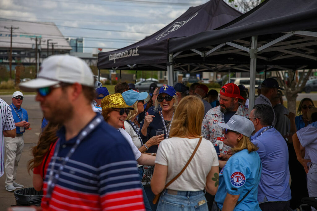 DALLAS, TX - March 27: North Texas Built chapter holds their Texas Rangers Opening Day event at Globe Life Field on March 27, Dallas, Texas. (Photo by Aric Becker)