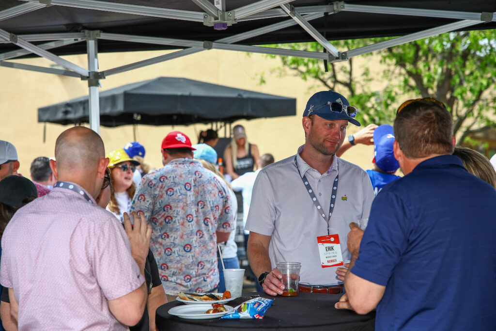 DALLAS, TX - March 27: North Texas Built chapter holds their Texas Rangers Opening Day event at Globe Life Field on March 27, Dallas, Texas. (Photo by Aric Becker)