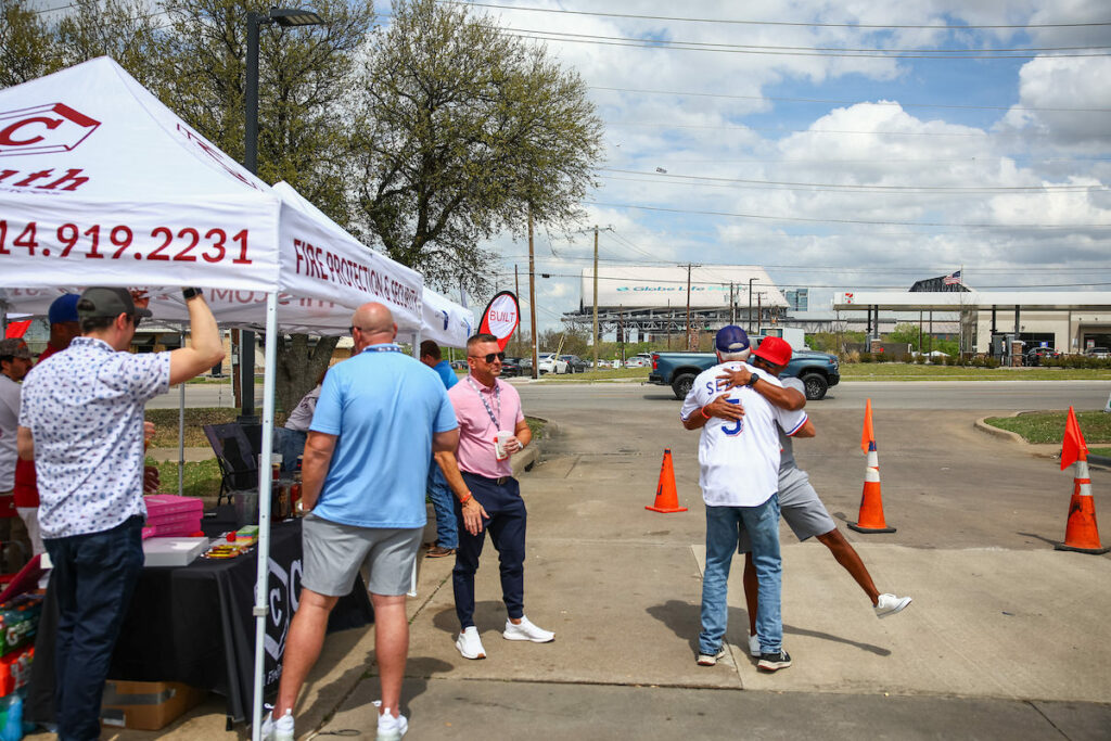 DALLAS, TX - March 27: North Texas Built chapter holds their Texas Rangers Opening Day event at Globe Life Field on March 27, Dallas, Texas. (Photo by Aric Becker)