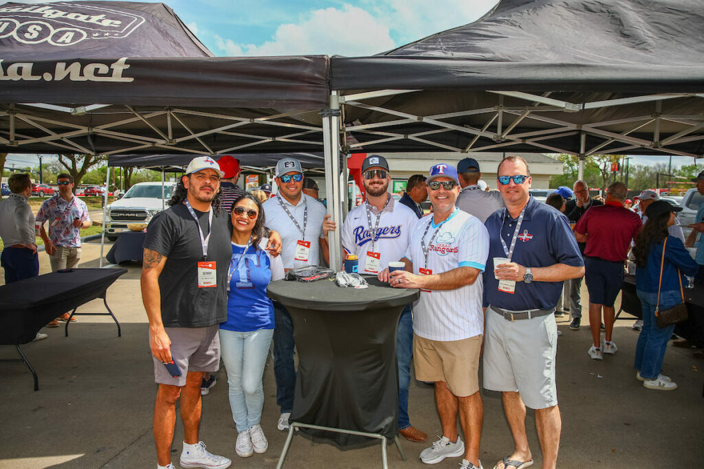 DALLAS, TX - March 27: North Texas Built chapter holds their Texas Rangers Opening Day event at Globe Life Field on March 27, Dallas, Texas. (Photo by Aric Becker)