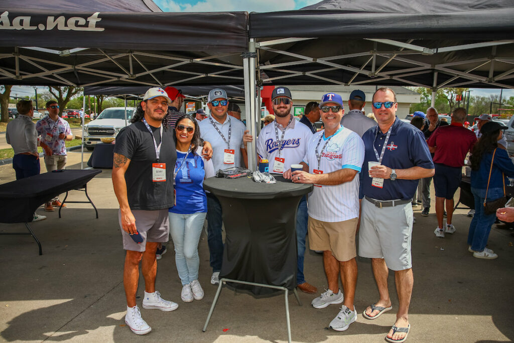 DALLAS, TX - March 27: North Texas Built chapter holds their Texas Rangers Opening Day event at Globe Life Field on March 27, Dallas, Texas. (Photo by Aric Becker)