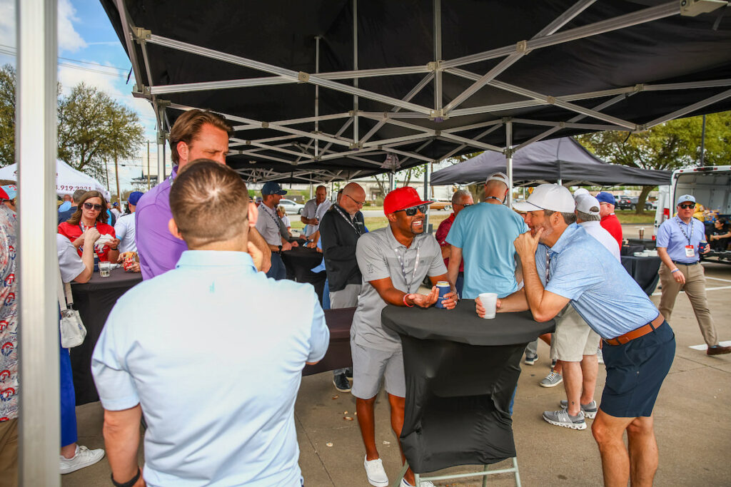 DALLAS, TX - March 27: North Texas Built chapter holds their Texas Rangers Opening Day event at Globe Life Field on March 27, Dallas, Texas. (Photo by Aric Becker)