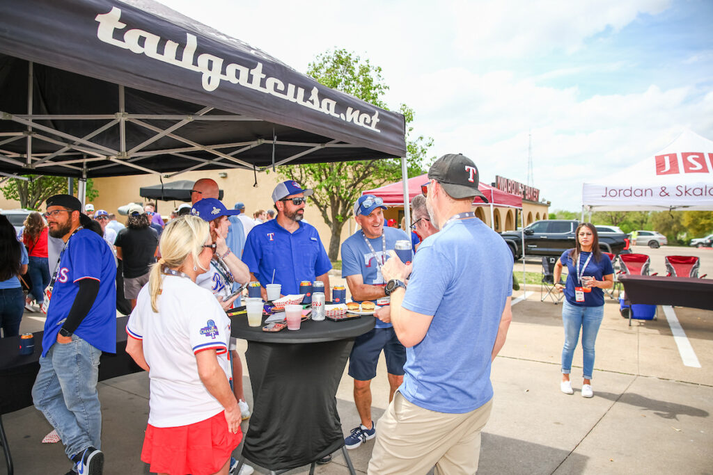 DALLAS, TX - March 27: North Texas Built chapter holds their Texas Rangers Opening Day event at Globe Life Field on March 27, Dallas, Texas. (Photo by Aric Becker)