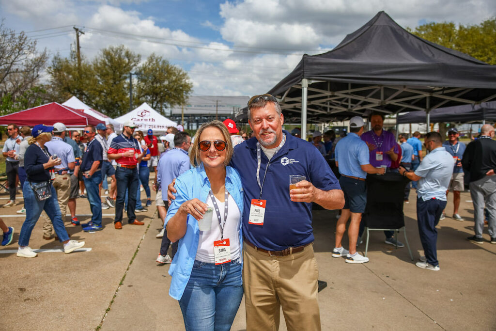 DALLAS, TX - March 27: North Texas Built chapter holds their Texas Rangers Opening Day event at Globe Life Field on March 27, Dallas, Texas. (Photo by Aric Becker)