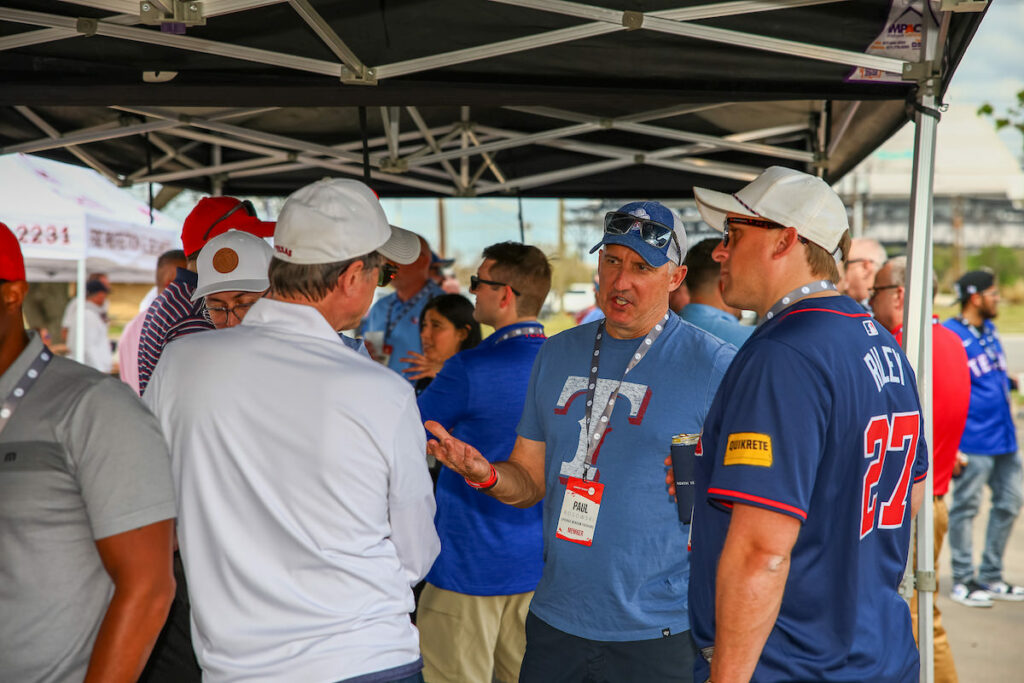 DALLAS, TX - March 27: North Texas Built chapter holds their Texas Rangers Opening Day event at Globe Life Field on March 27, Dallas, Texas. (Photo by Aric Becker)