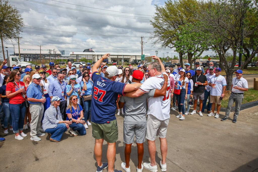 DALLAS, TX - March 27: North Texas Built chapter holds their Texas Rangers Opening Day event at Globe Life Field on March 27, Dallas, Texas. (Photo by Aric Becker)