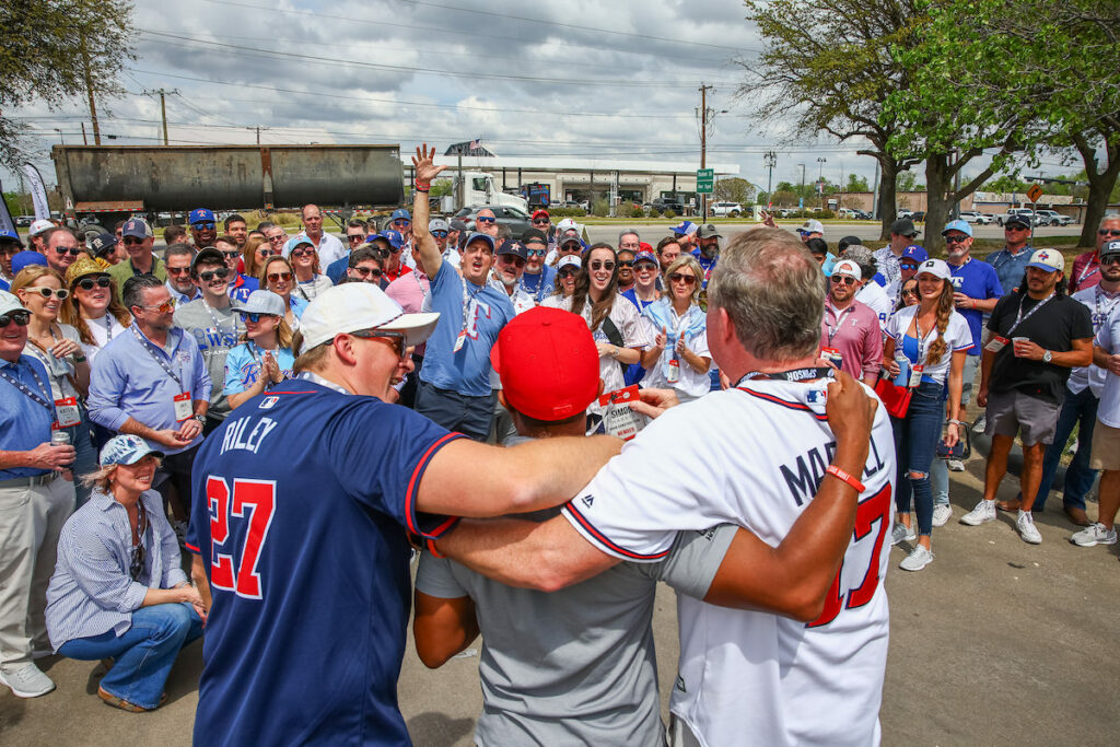 DALLAS, TX - March 27: North Texas Built chapter holds their Texas Rangers Opening Day event at Globe Life Field on March 27, Dallas, Texas. (Photo by Aric Becker)