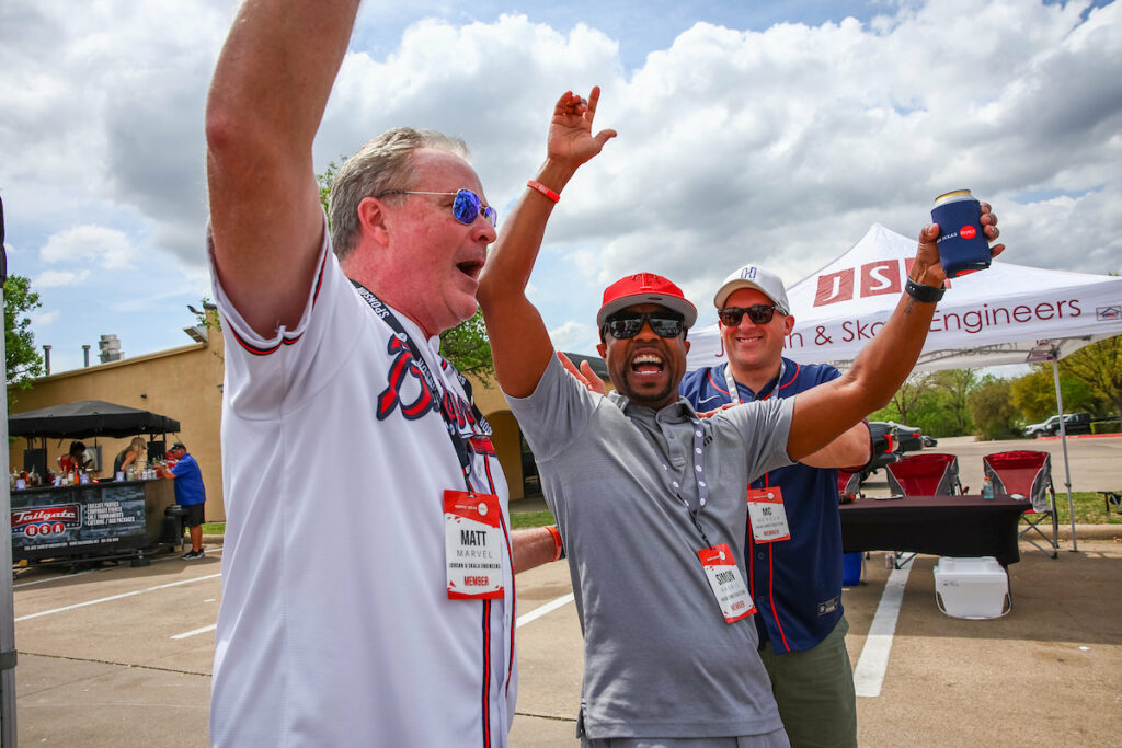 DALLAS, TX - March 27: North Texas Built chapter holds their Texas Rangers Opening Day event at Globe Life Field on March 27, Dallas, Texas. (Photo by Aric Becker)