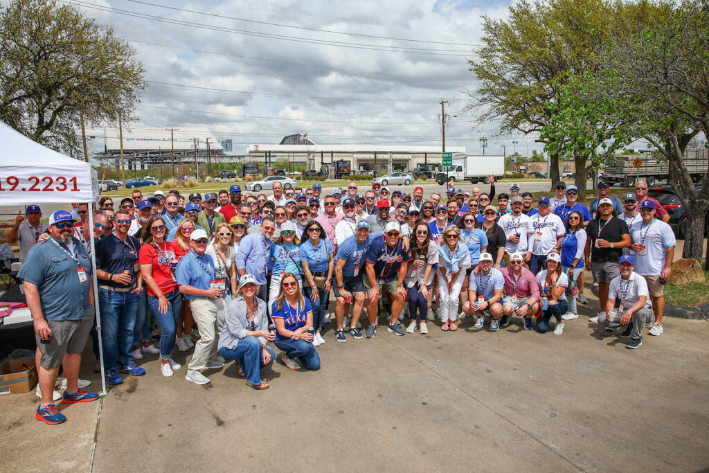 DALLAS, TX - March 27: North Texas Built chapter holds their Texas Rangers Opening Day event at Globe Life Field on March 27, Dallas, Texas. (Photo by Aric Becker)