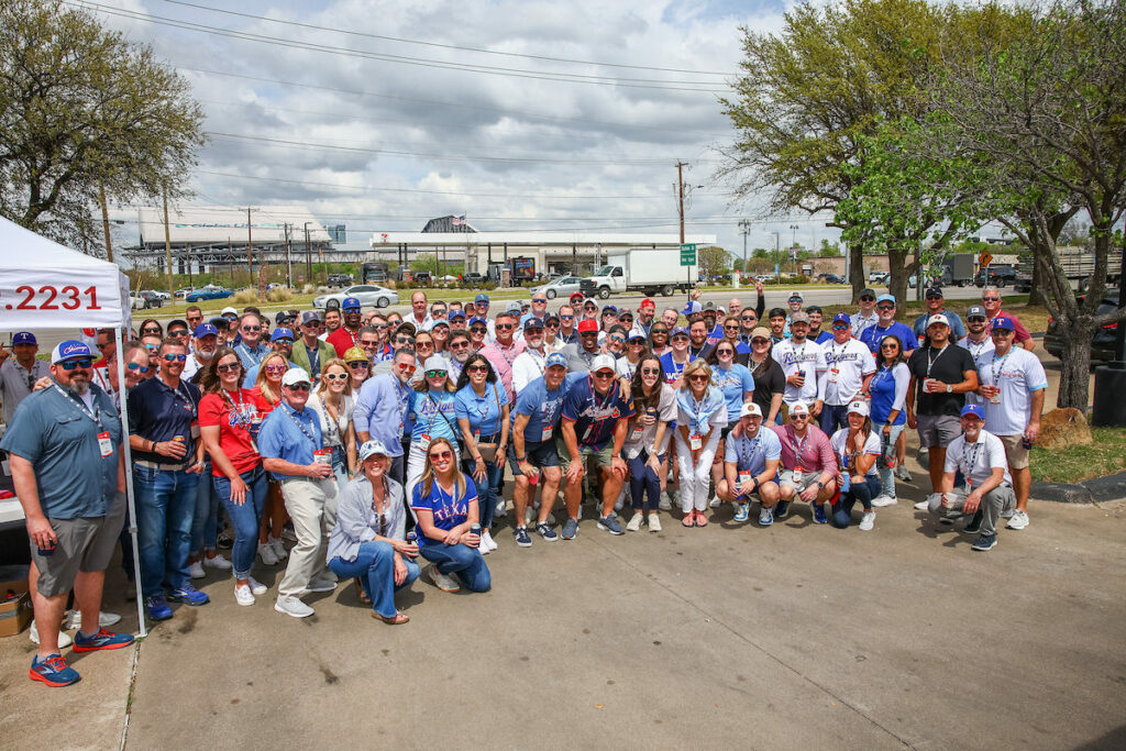 DALLAS, TX - March 27: North Texas Built chapter holds their Texas Rangers Opening Day event at Globe Life Field on March 27, Dallas, Texas. (Photo by Aric Becker)