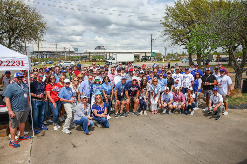 DALLAS, TX - March 27: North Texas Built chapter holds their Texas Rangers Opening Day event at Globe Life Field on March 27, Dallas, Texas. (Photo by Aric Becker)