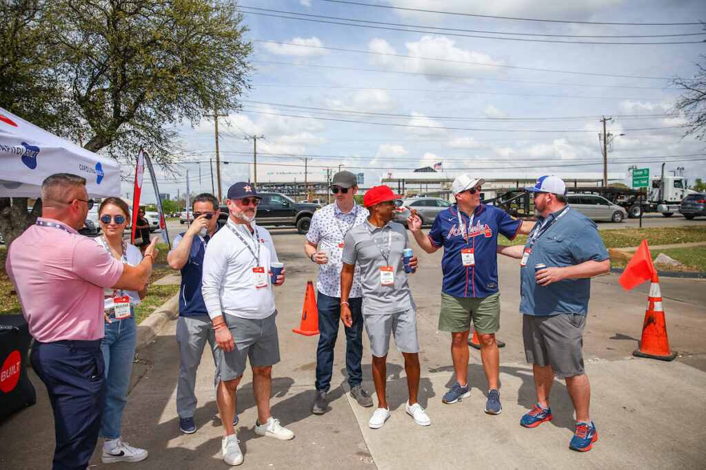 DALLAS, TX - March 27: North Texas Built chapter holds their Texas Rangers Opening Day event at Globe Life Field on March 27, Dallas, Texas. (Photo by Aric Becker)