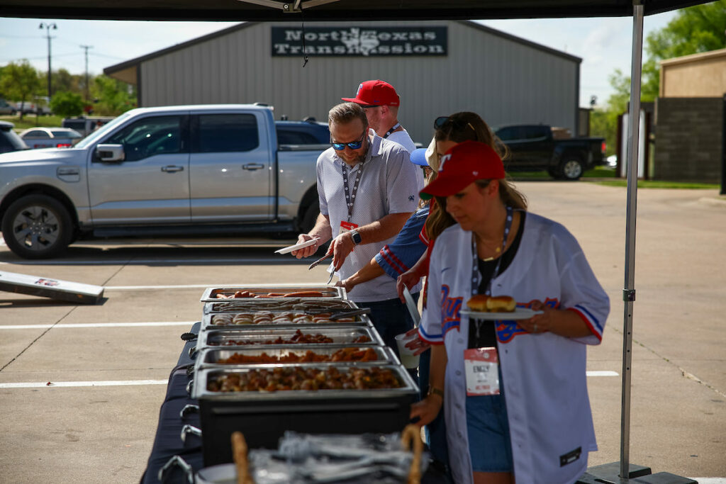 DALLAS, TX - March 27: North Texas Built chapter holds their Texas Rangers Opening Day event at Globe Life Field on March 27, Dallas, Texas. (Photo by Aric Becker)