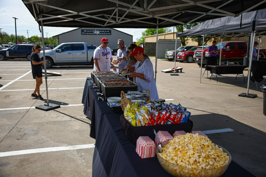 DALLAS, TX - March 27: North Texas Built chapter holds their Texas Rangers Opening Day event at Globe Life Field on March 27, Dallas, Texas. (Photo by Aric Becker)