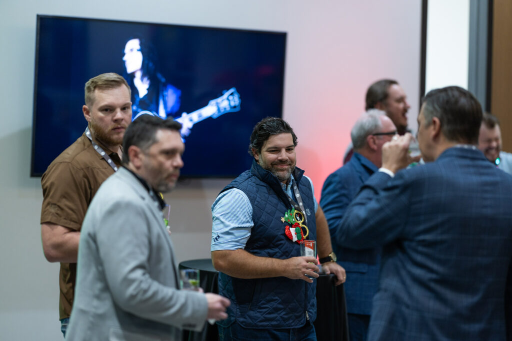 DALLAS, TX - DECEMBER 3: North Texas Built chapter holds their Holiday party at HOAR Construction office on December 3, Dallas, Texas. (Photo by Aric Becker)