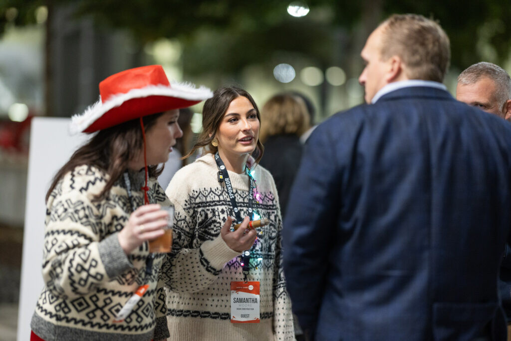 DALLAS, TX - DECEMBER 3: North Texas Built chapter holds their Holiday party at HOAR Construction office on December 3, Dallas, Texas. (Photo by Aric Becker)