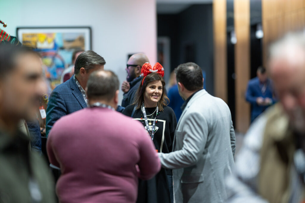 DALLAS, TX - DECEMBER 3: North Texas Built chapter holds their Holiday party at HOAR Construction office on December 3, Dallas, Texas. (Photo by Aric Becker)
