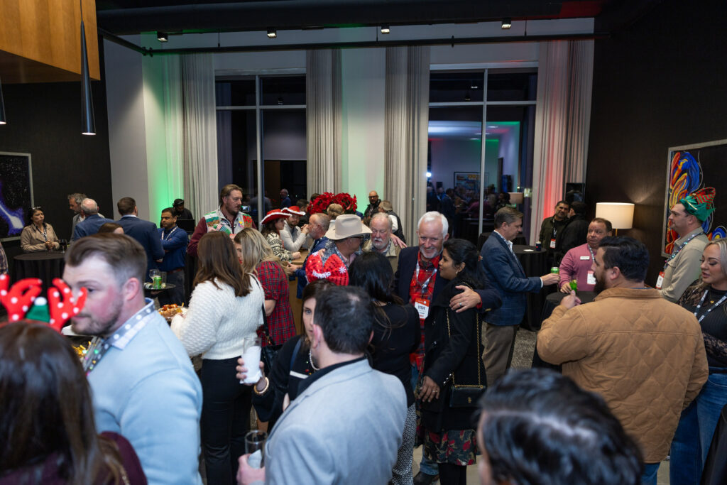 DALLAS, TX - DECEMBER 3: North Texas Built chapter holds their Holiday party at HOAR Construction office on December 3, Dallas, Texas. (Photo by Aric Becker)