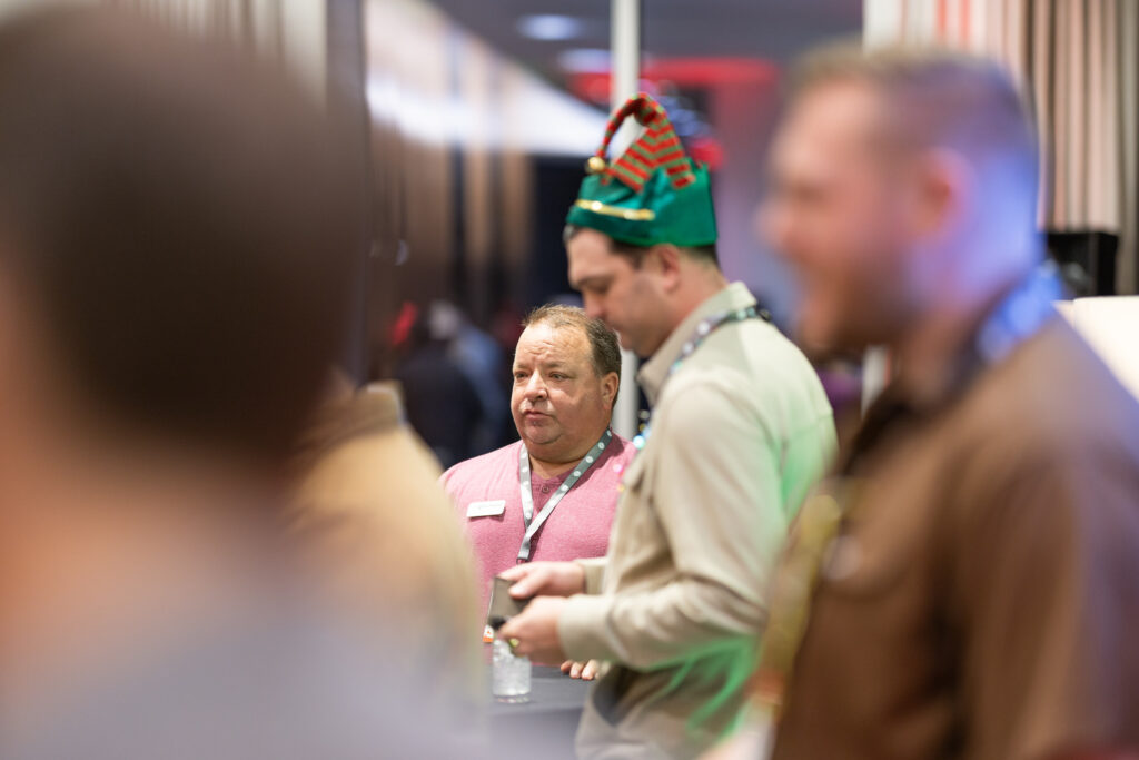 DALLAS, TX - DECEMBER 3: North Texas Built chapter holds their Holiday party at HOAR Construction office on December 3, Dallas, Texas. (Photo by Aric Becker)