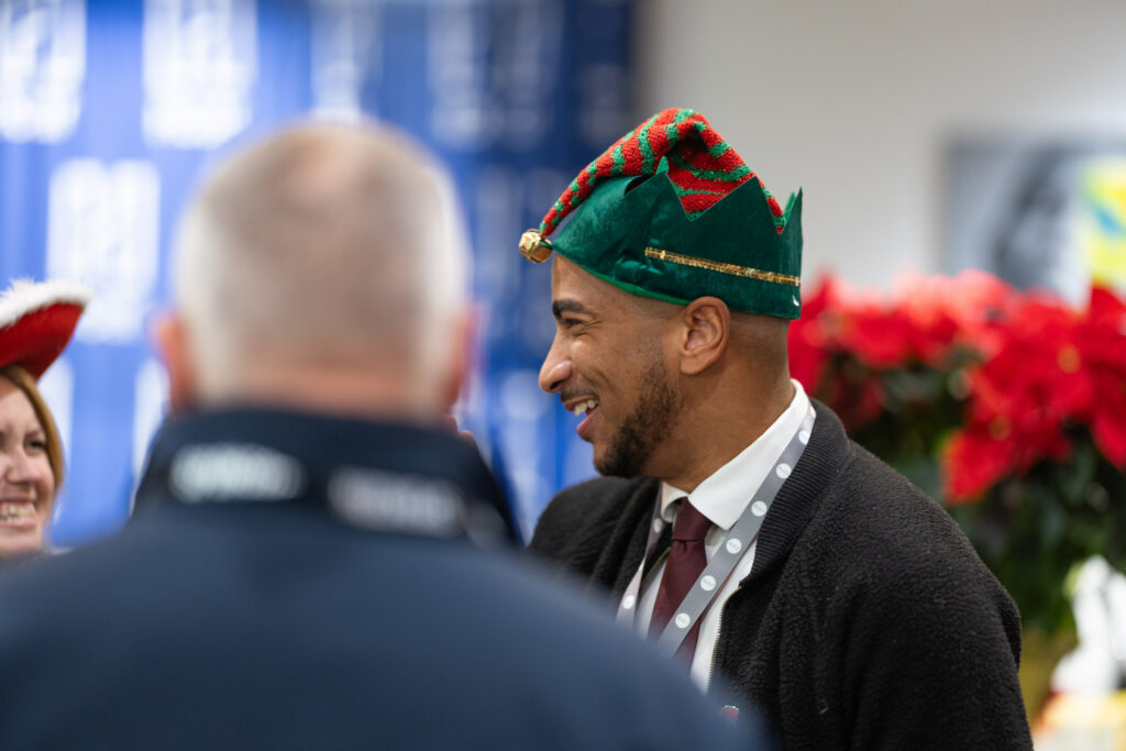 DALLAS, TX - DECEMBER 3: North Texas Built chapter holds their Holiday party at HOAR Construction office on December 3, Dallas, Texas. (Photo by Aric Becker)