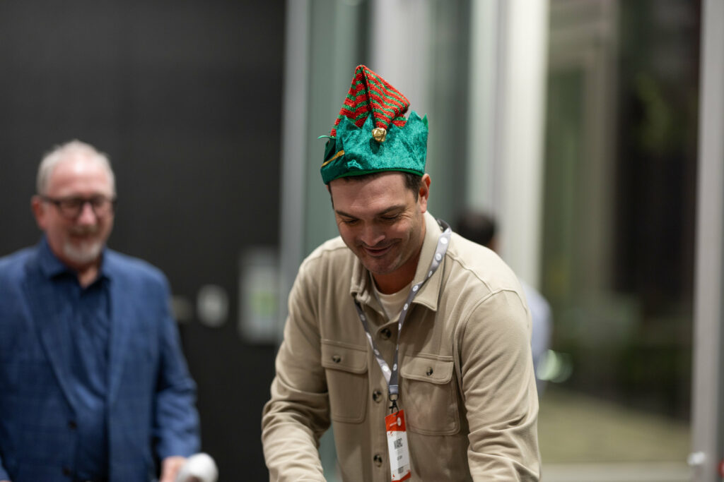 DALLAS, TX - DECEMBER 3: North Texas Built chapter holds their Holiday party at HOAR Construction office on December 3, Dallas, Texas. (Photo by Aric Becker)