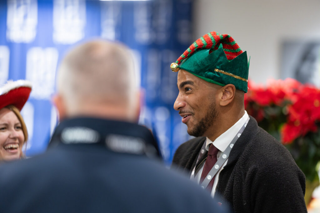 DALLAS, TX - DECEMBER 3: North Texas Built chapter holds their Holiday party at HOAR Construction office on December 3, Dallas, Texas. (Photo by Aric Becker)