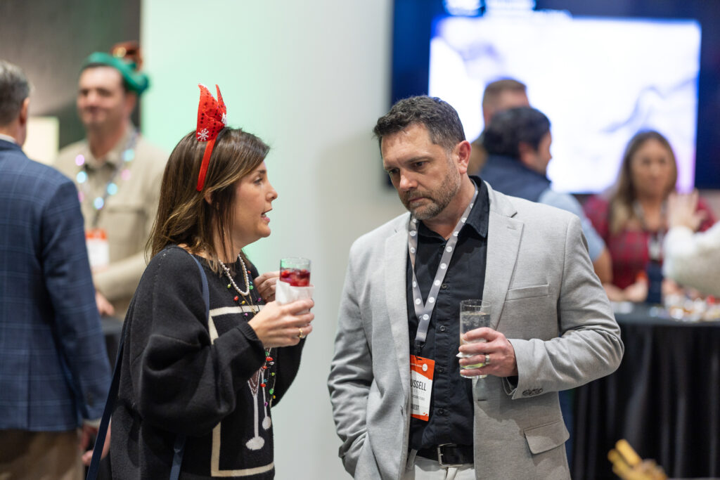 DALLAS, TX - DECEMBER 3: North Texas Built chapter holds their Holiday party at HOAR Construction office on December 3, Dallas, Texas. (Photo by Aric Becker)