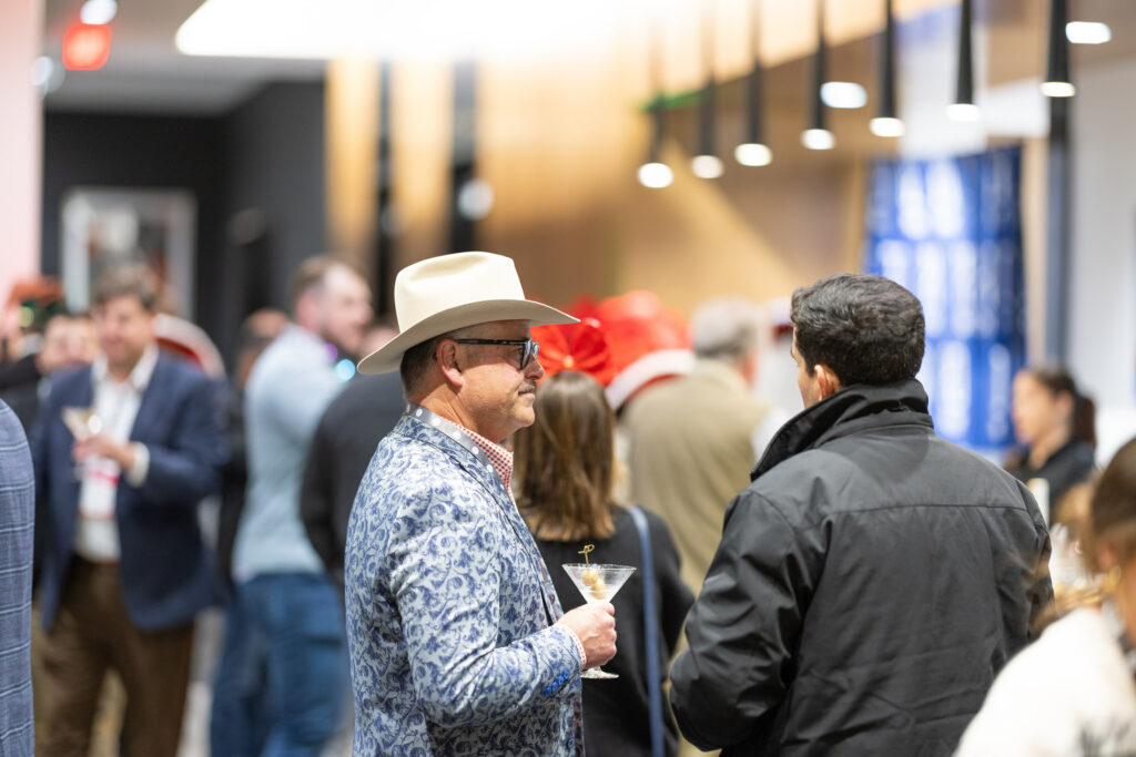 DALLAS, TX - DECEMBER 3: North Texas Built chapter holds their Holiday party at HOAR Construction office on December 3, Dallas, Texas. (Photo by Aric Becker)
