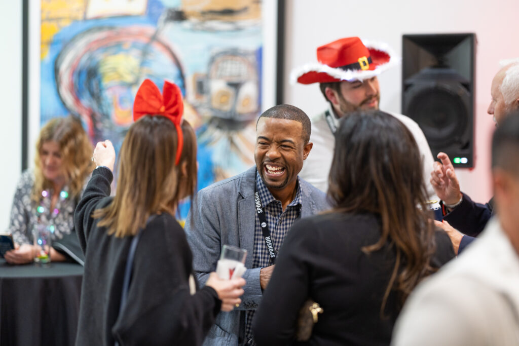 DALLAS, TX - DECEMBER 3: North Texas Built chapter holds their Holiday party at HOAR Construction office on December 3, Dallas, Texas. (Photo by Aric Becker)