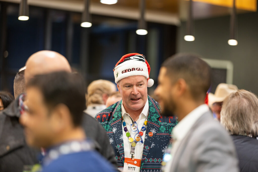 DALLAS, TX - DECEMBER 3: North Texas Built chapter holds their Holiday party at HOAR Construction office on December 3, Dallas, Texas. (Photo by Aric Becker)
