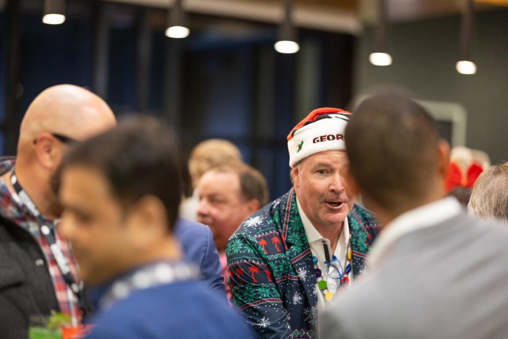 DALLAS, TX - DECEMBER 3: North Texas Built chapter holds their Holiday party at HOAR Construction office on December 3, Dallas, Texas. (Photo by Aric Becker)
