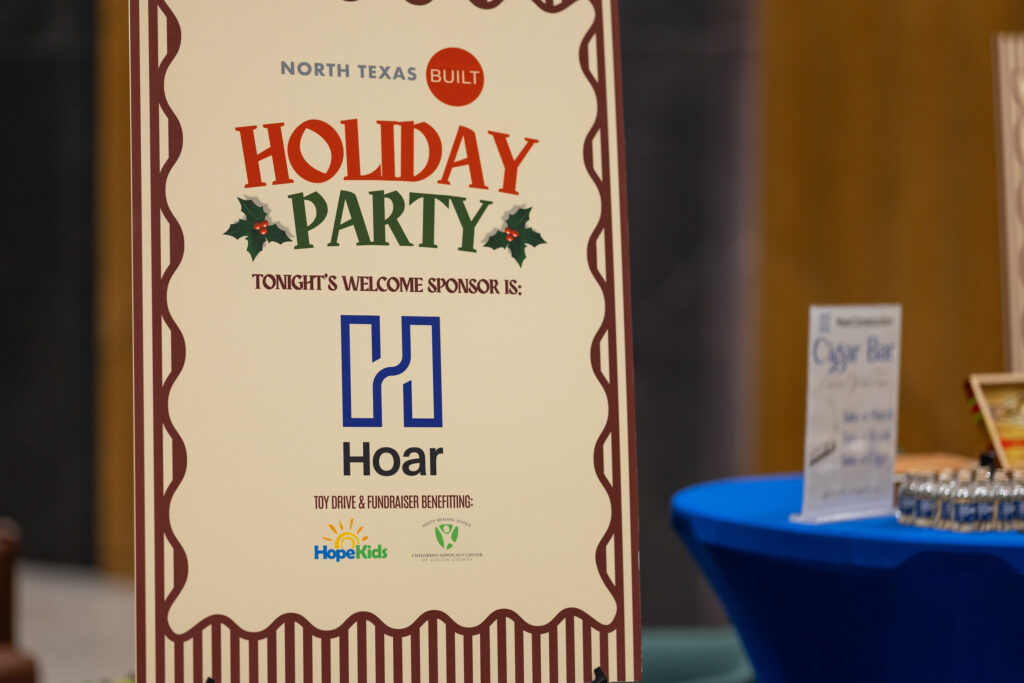 DALLAS, TX - DECEMBER 3: North Texas Built chapter holds their Holiday party at HOAR Construction office on December 3, Dallas, Texas. (Photo by Aric Becker)