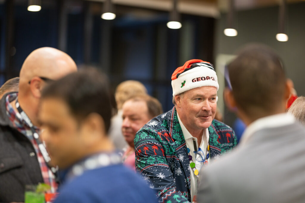 DALLAS, TX - DECEMBER 3: North Texas Built chapter holds their Holiday party at HOAR Construction office on December 3, Dallas, Texas. (Photo by Aric Becker)