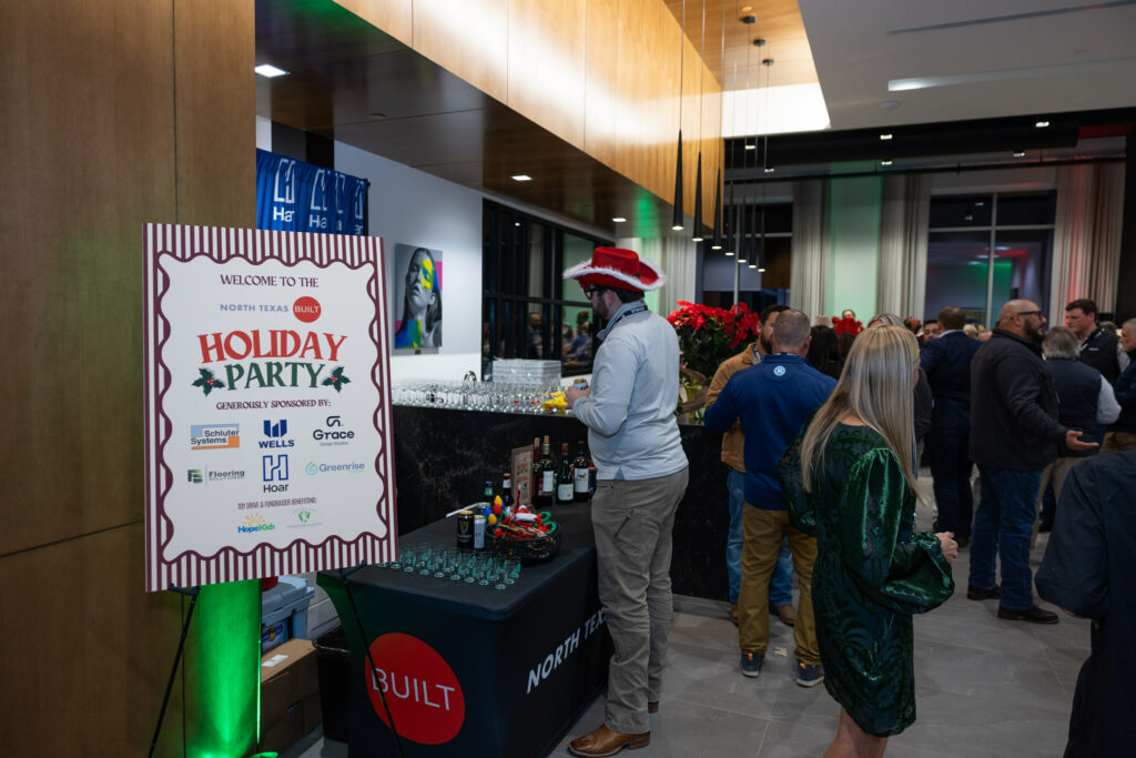 DALLAS, TX - DECEMBER 3: North Texas Built chapter holds their Holiday party at HOAR Construction office on December 3, Dallas, Texas. (Photo by Aric Becker)