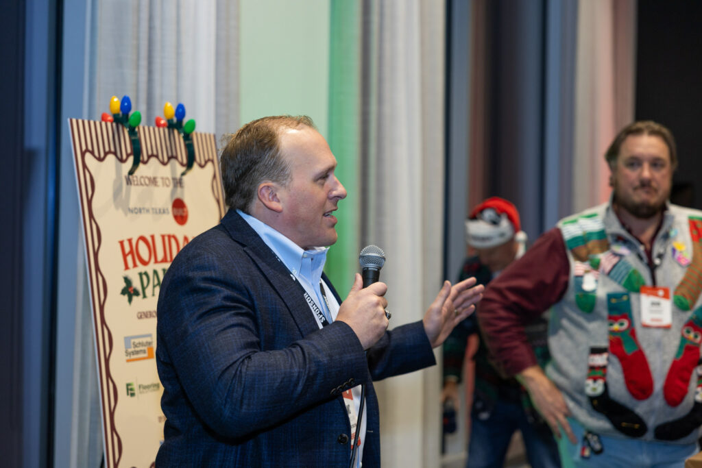 DALLAS, TX - DECEMBER 3: North Texas Built chapter holds their Holiday party at HOAR Construction office on December 3, Dallas, Texas. (Photo by Aric Becker)