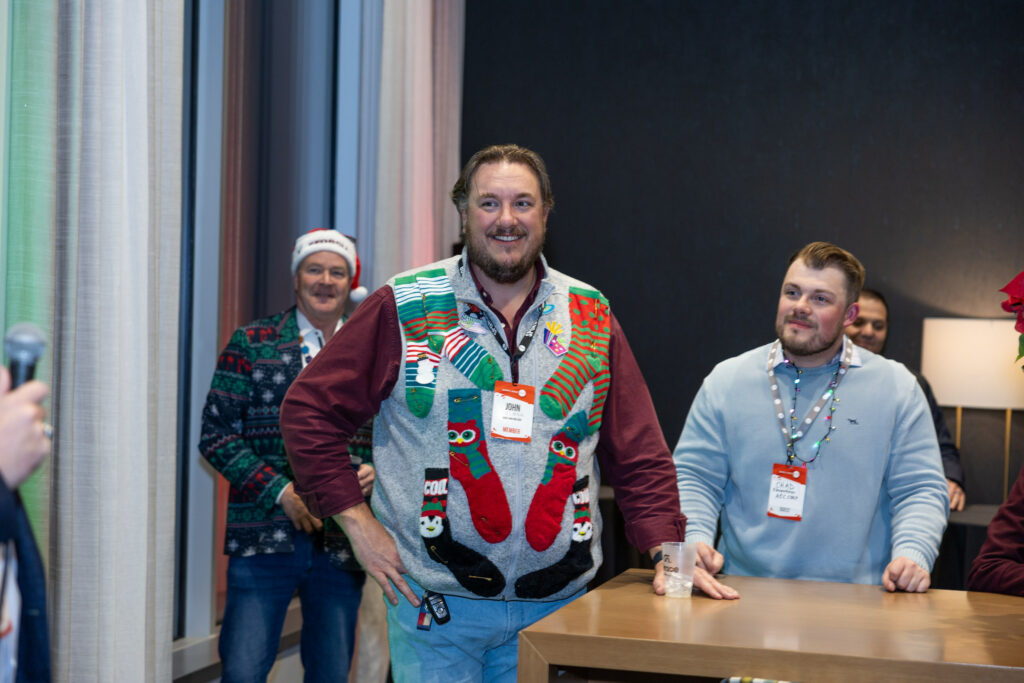 DALLAS, TX - DECEMBER 3: North Texas Built chapter holds their Holiday party at HOAR Construction office on December 3, Dallas, Texas. (Photo by Aric Becker)