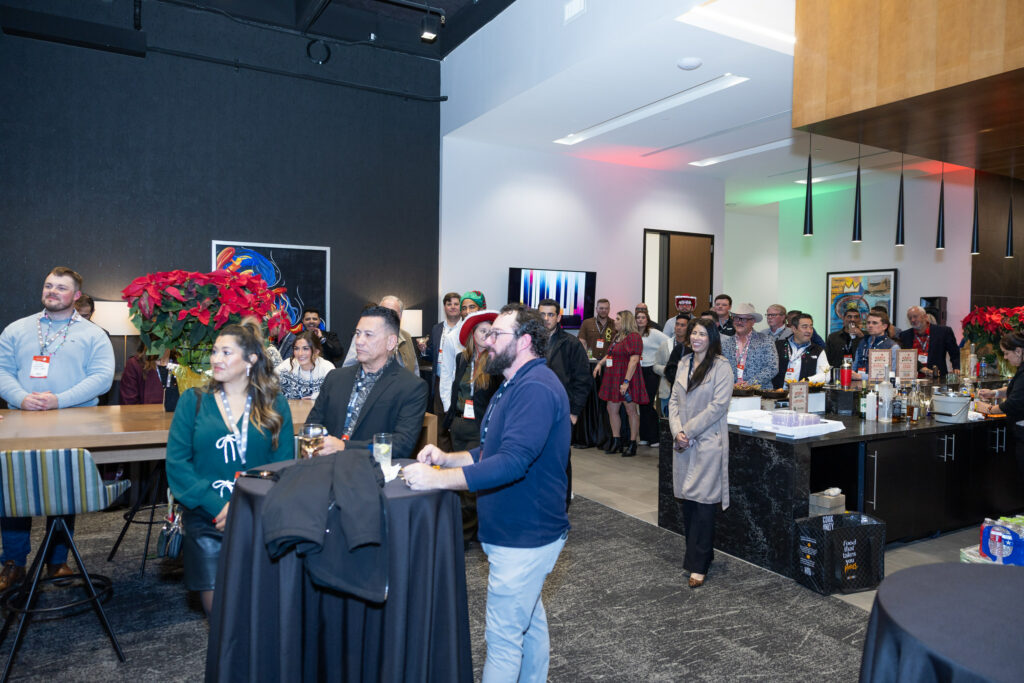 DALLAS, TX - DECEMBER 3: North Texas Built chapter holds their Holiday party at HOAR Construction office on December 3, Dallas, Texas. (Photo by Aric Becker)