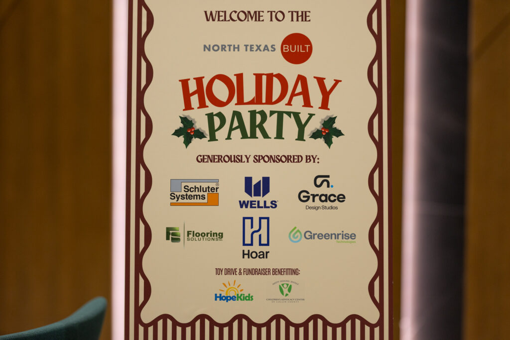 DALLAS, TX - DECEMBER 3: North Texas Built chapter holds their Holiday party at HOAR Construction office on December 3, Dallas, Texas. (Photo by Aric Becker)