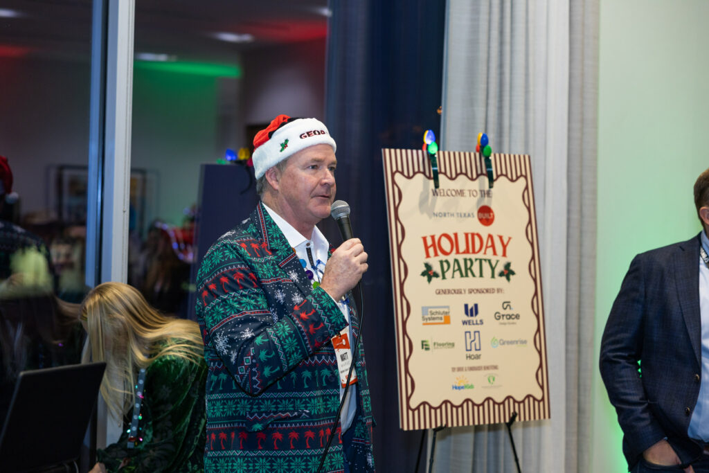 DALLAS, TX - DECEMBER 3: North Texas Built chapter holds their Holiday party at HOAR Construction office on December 3, Dallas, Texas. (Photo by Aric Becker)