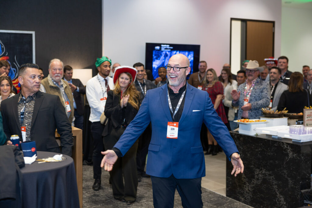 DALLAS, TX - DECEMBER 3: North Texas Built chapter holds their Holiday party at HOAR Construction office on December 3, Dallas, Texas. (Photo by Aric Becker)