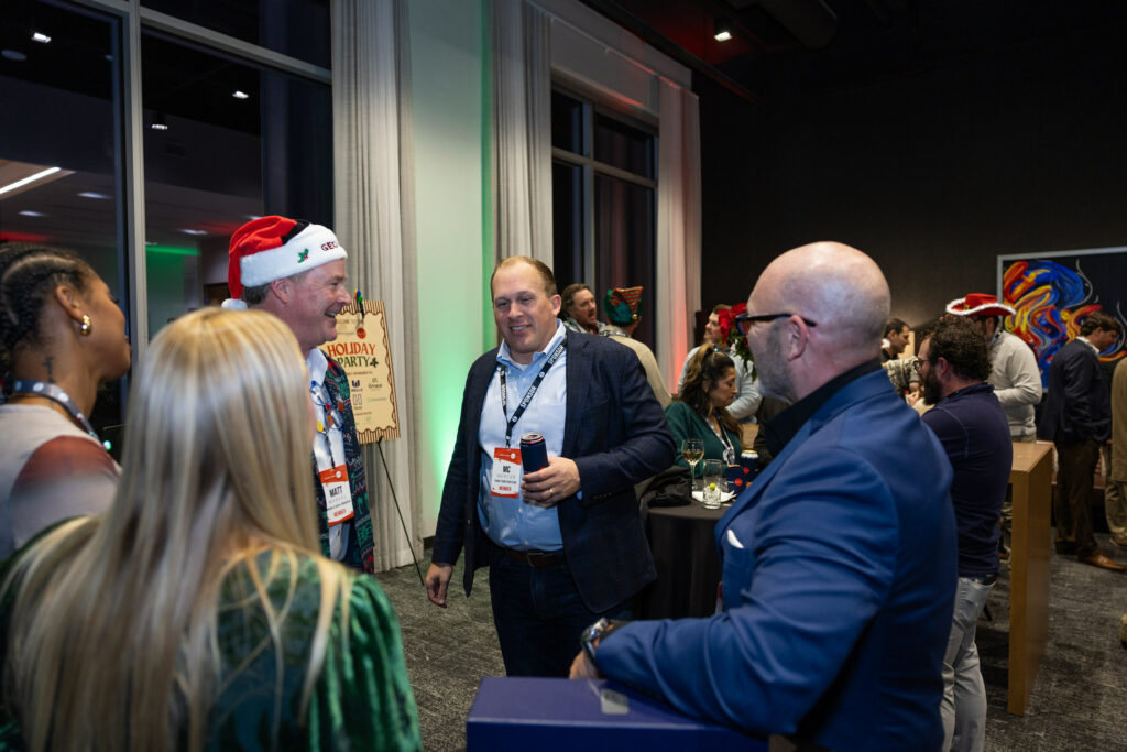 DALLAS, TX - DECEMBER 3: North Texas Built chapter holds their Holiday party at HOAR Construction office on December 3, Dallas, Texas. (Photo by Aric Becker)