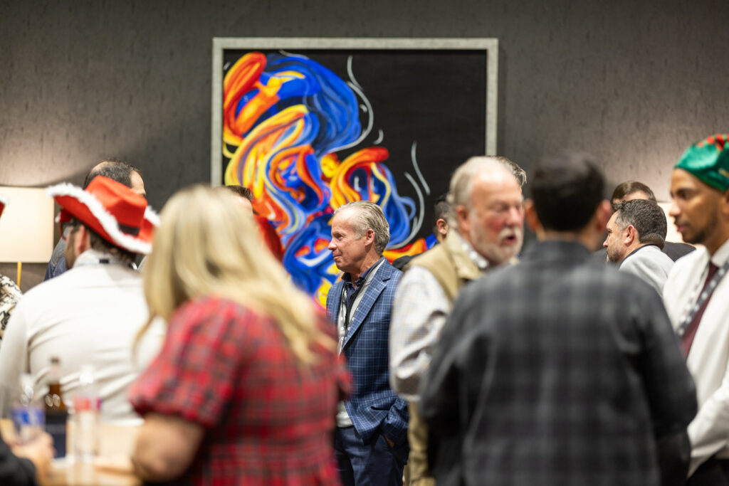 DALLAS, TX - DECEMBER 3: North Texas Built chapter holds their Holiday party at HOAR Construction office on December 3, Dallas, Texas. (Photo by Aric Becker)