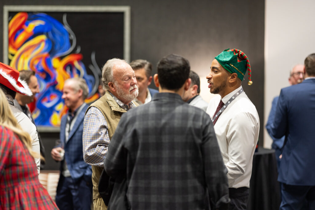 DALLAS, TX - DECEMBER 3: North Texas Built chapter holds their Holiday party at HOAR Construction office on December 3, Dallas, Texas. (Photo by Aric Becker)