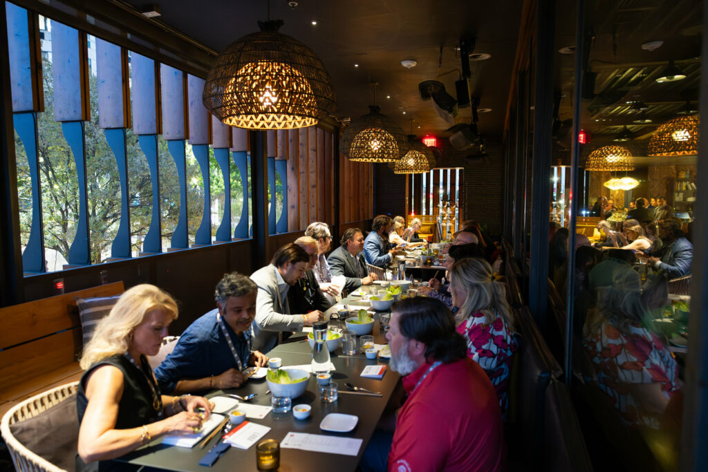 DALLAS, TX - OCTOBER 8: North Texas Built chapter holds their dinner event at Uchiba on October 8, Dallas, Texas. (Photo by Aric Becker)
